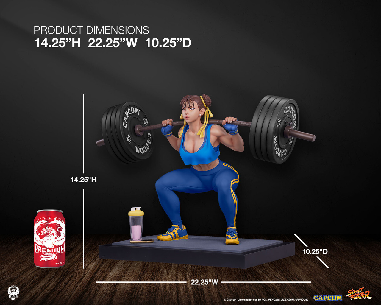 Street Fighter - Chun-Li - Gym/Fitness/Powerlifting - 1/4 - Alpha Edition (Premium Collectibles Studio) photo 6