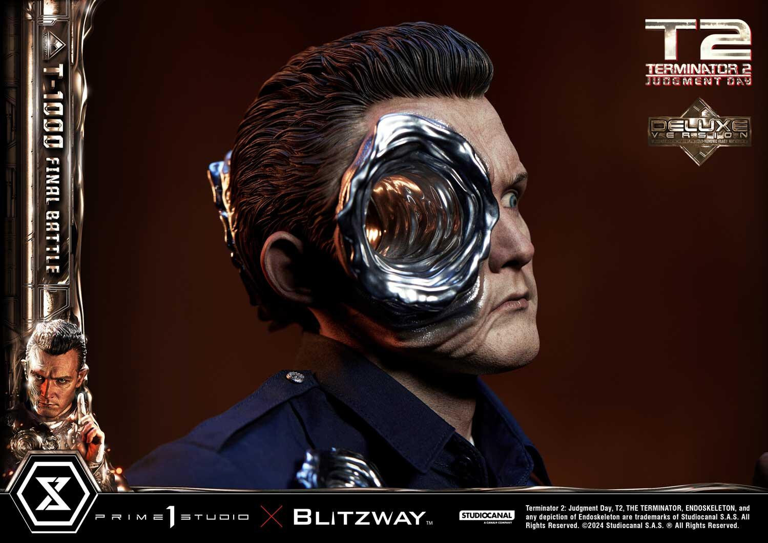 Terminator 2: Judgment Day - T-1000 - Museum Masterline Series  (MMT2-03DXS) - 1/3 - DX Bonus Version, Final Battle (Blitzway, Prime 1 Studio)