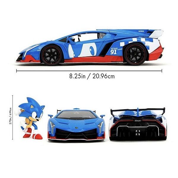 Sonic the Hedgehog - Lamborghini Veneno - Classic Sonic (Jada Toys) photo 3