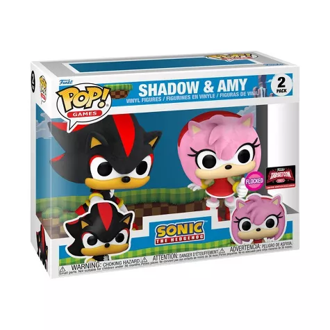 Sonic the Hedgehog - Shadow the Hedgehog - POP! Games - POP! Vinyl - Flocked, 2 Pack (Funko Toys) photo 3