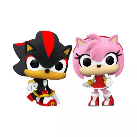 Sonic the Hedgehog - Amy Rose - POP! Games - POP! Vinyl - Flocked, 2 Pack (Funko Toys)