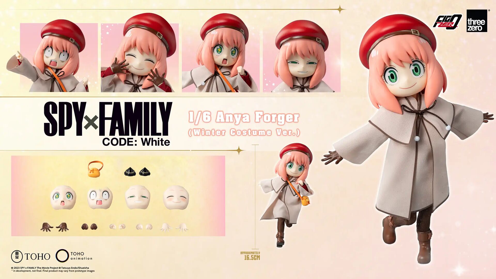 Gekijouban Spy × Family Code: White - Anya Forger - FigZero - 1/6 - Winter Costume Ver. (ThreeZero)
