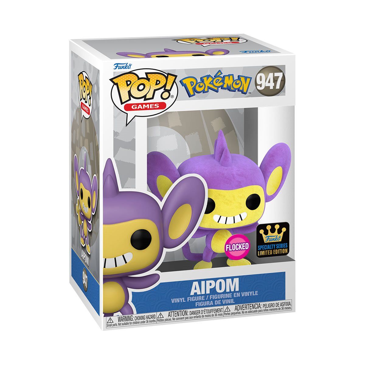 Pocket Monsters - Eipam - POP! Games (#947) - POP! Pokémon - POP! Vinyl - Flocked, Specialty Series (Funko Toys) photo 2