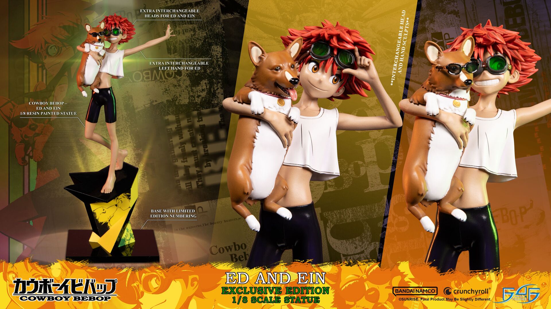 Cowboy Bebop - Edward Wong Hau Pepelu Tivrusky IV - Ein - 1/8 - Exclusive Edition (First 4 Figures) photo 5