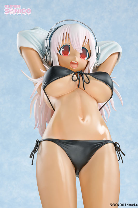 SoniAni: Super Sonico The Animation - Sonico - 1/2 - Hiyake ver., Black Bikini, Swimsuit ver. (A-Toys)