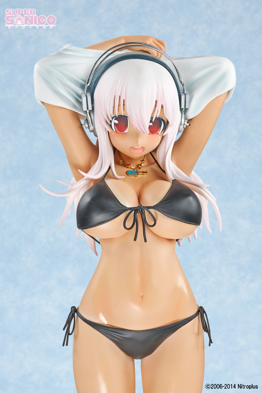 SoniAni: Super Sonico The Animation - Sonico - 1/2 - Hiyake ver., Black Bikini, Swimsuit ver. (A-Toys) photo 3