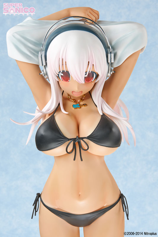 SoniAni: Super Sonico The Animation - Sonico - 1/2 - Hiyake ver., Black Bikini, Swimsuit ver. (A-Toys) photo 4