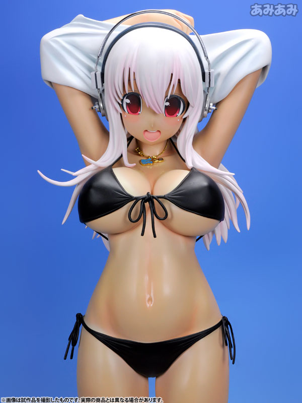 SoniAni: Super Sonico The Animation - Sonico - 1/2 - Hiyake ver., Black Bikini, Swimsuit ver. (A-Toys) photo 5