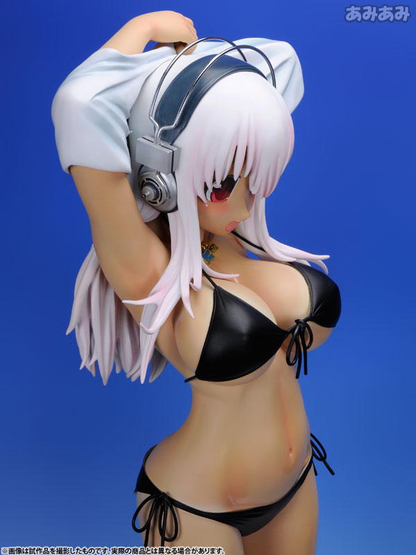 SoniAni: Super Sonico The Animation - Sonico - 1/2 - Hiyake ver., Black Bikini, Swimsuit ver. (A-Toys) photo 8