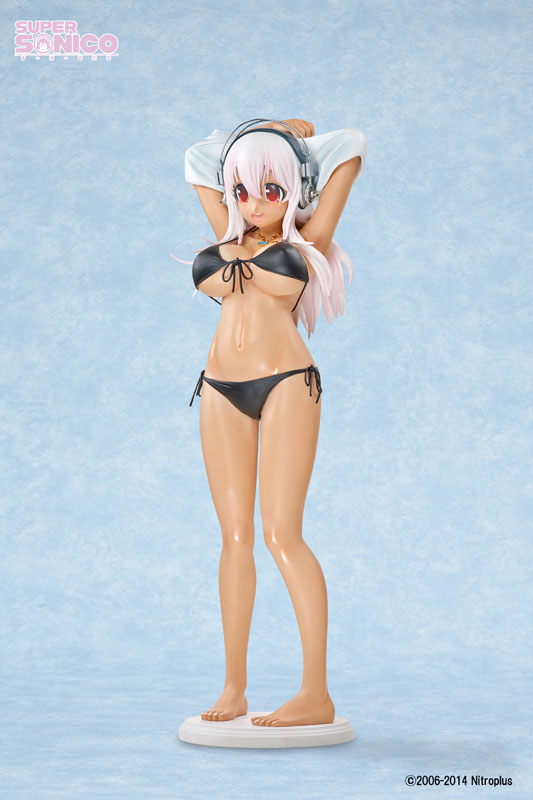 SoniAni: Super Sonico The Animation - Sonico - 1/2 - Hiyake ver., Black Bikini, Swimsuit ver. (A-Toys) photo 14