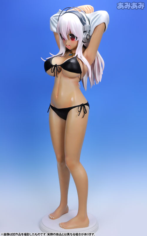 SoniAni: Super Sonico The Animation - Sonico - 1/2 - Hiyake ver., Black Bikini, Swimsuit ver. (A-Toys) photo 18