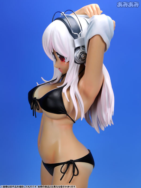SoniAni: Super Sonico The Animation - Sonico - 1/2 - Hiyake ver., Black Bikini, Swimsuit ver. (A-Toys) photo 21