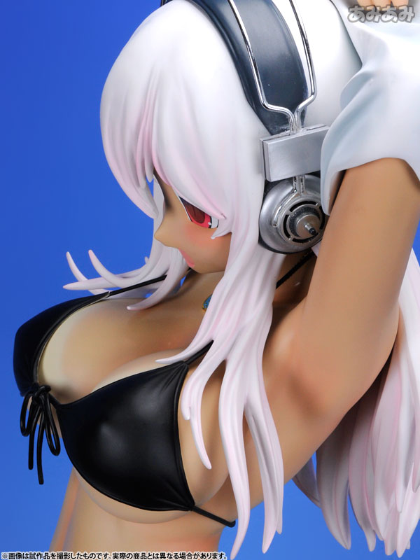 SoniAni: Super Sonico The Animation - Sonico - 1/2 - Hiyake ver., Black Bikini, Swimsuit ver. (A-Toys) photo 32
