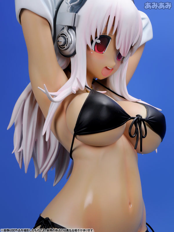 SoniAni: Super Sonico The Animation - Sonico - 1/2 - Hiyake ver., Black Bikini, Swimsuit ver. (A-Toys) photo 33