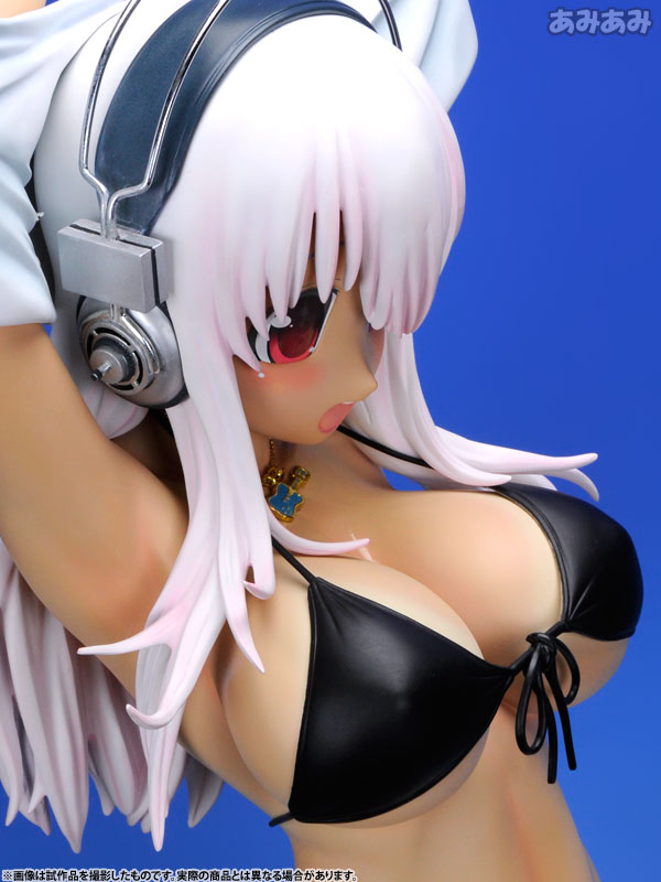 SoniAni: Super Sonico The Animation - Sonico - 1/2 - Hiyake ver., Black Bikini, Swimsuit ver. (A-Toys) photo 35