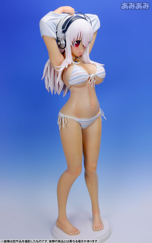 SoniAni: Super Sonico The Animation - Sonico - 1/2 - Suntanned Ver. , Stripe Bikini (A-Toys) photo 9