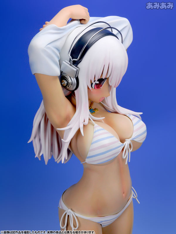 SoniAni: Super Sonico The Animation - Sonico - 1/2 - Suntanned Ver. , Stripe Bikini (A-Toys) photo 10