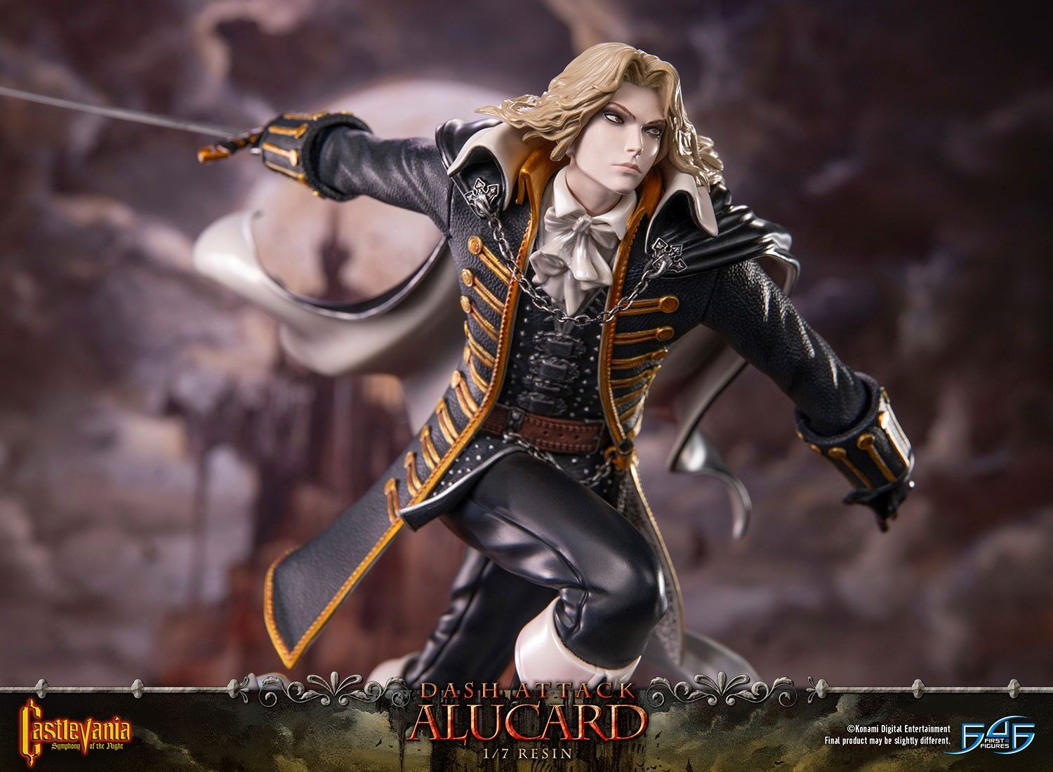 Akumajou Dracula X: Gekka no Yasoukyoku - Alucard - 1/7 - Dash Attack, Standard Edition (First 4 Figures) photo 3