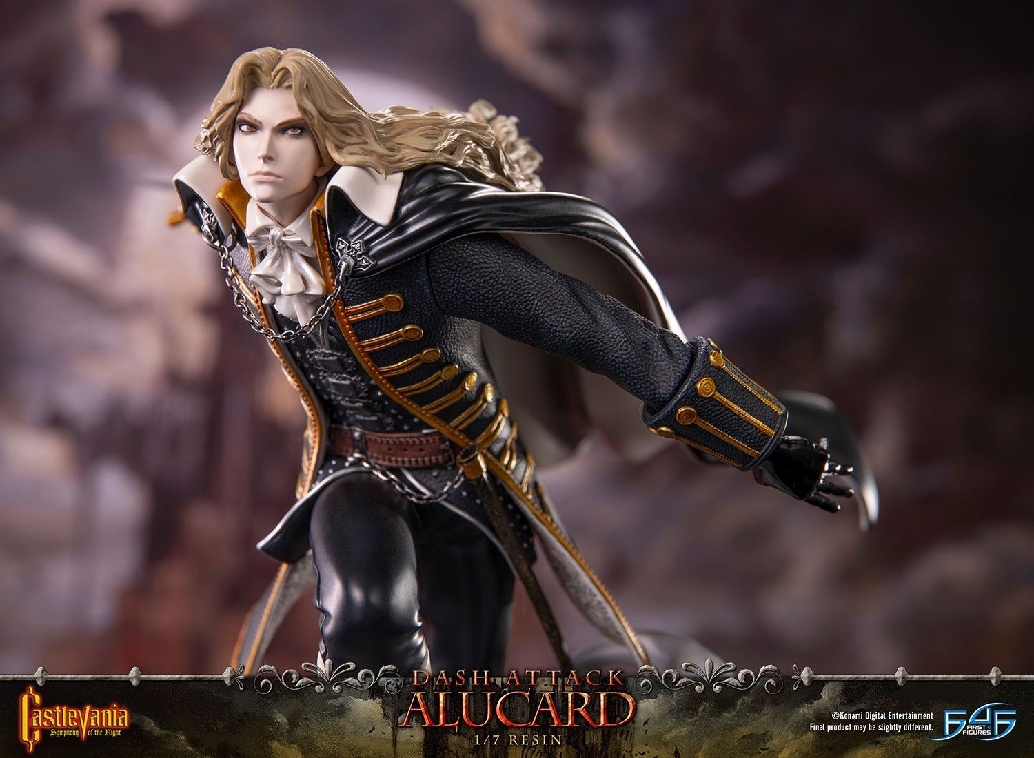Akumajou Dracula X: Gekka no Yasoukyoku - Alucard - 1/7 - Dash Attack, Standard Edition (First 4 Figures) photo 4