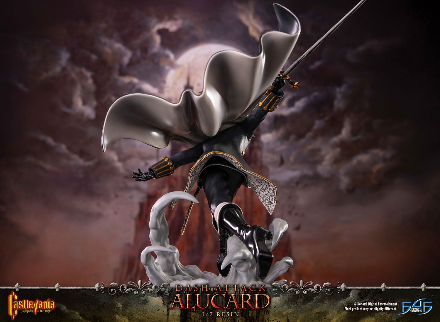 Akumajou Dracula X: Gekka no Yasoukyoku - Alucard - 1/7 - Dash Attack, Standard Edition (First 4 Figures) photo 6