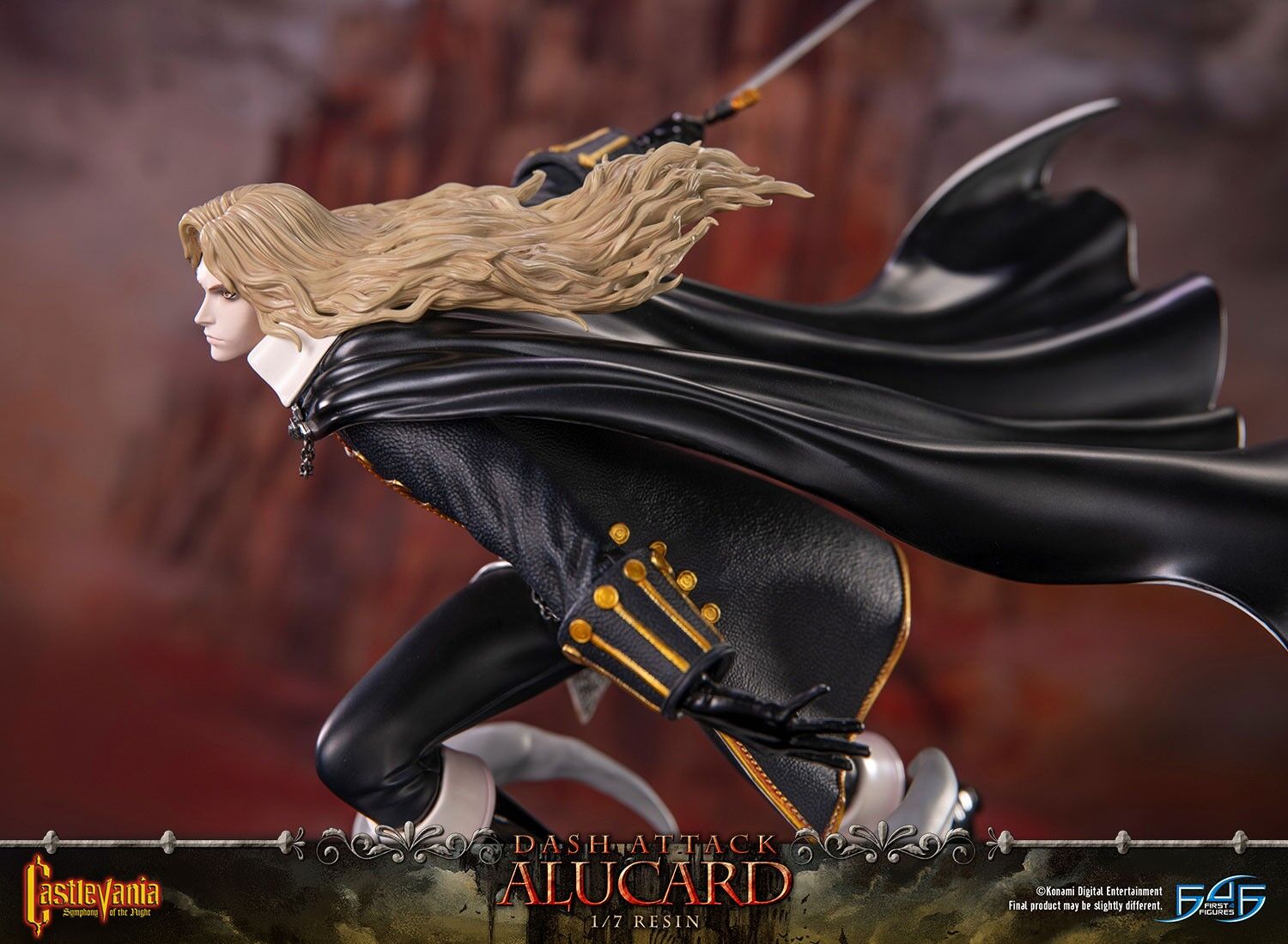 Akumajou Dracula X: Gekka no Yasoukyoku - Alucard - 1/7 - Dash Attack, Standard Edition (First 4 Figures) photo 7