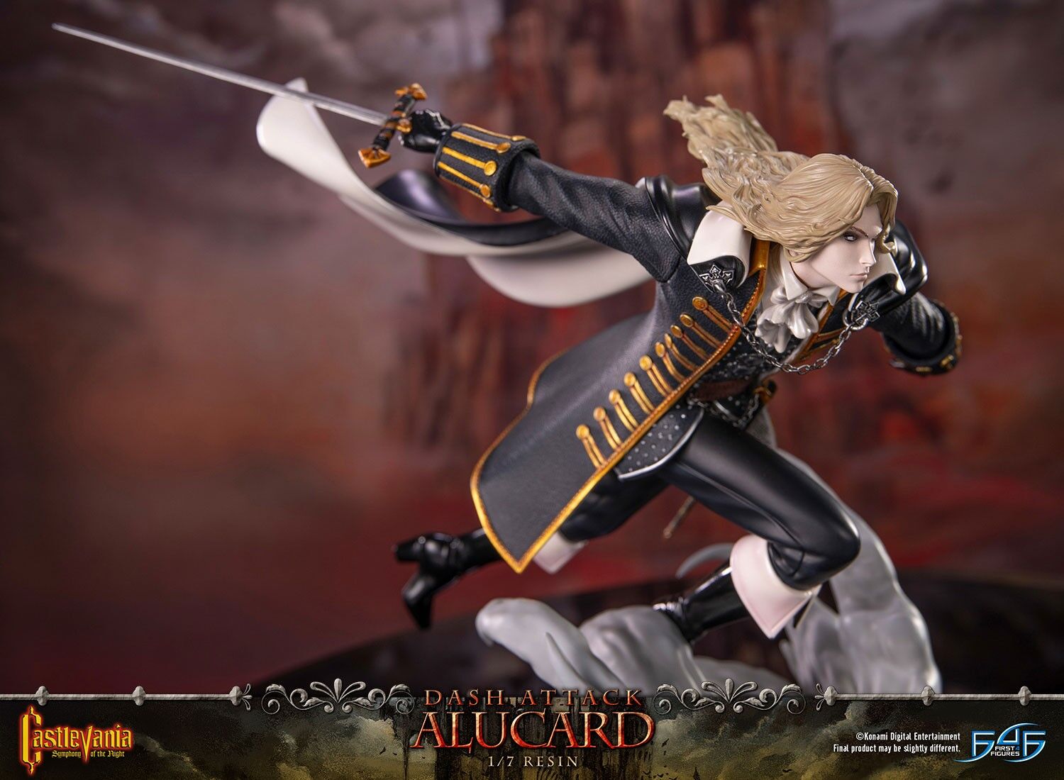 Akumajou Dracula X: Gekka no Yasoukyoku - Alucard - 1/7 - Dash Attack, Standard Edition (First 4 Figures) photo 8