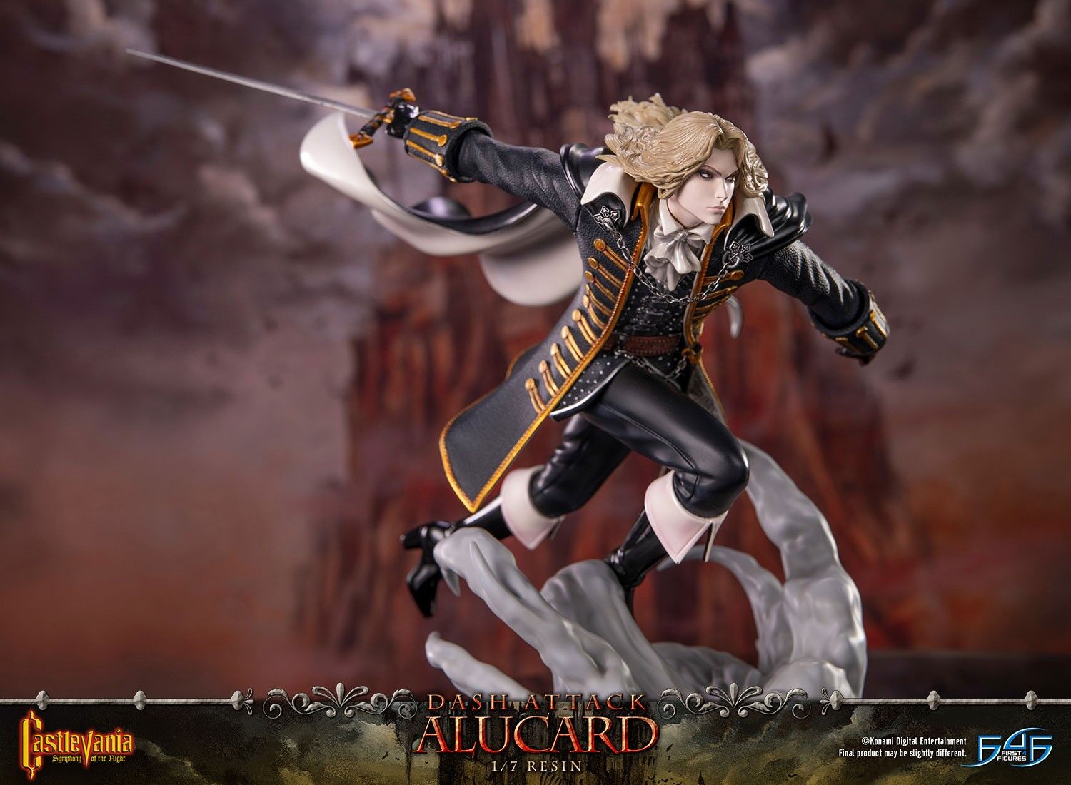 Akumajou Dracula X: Gekka no Yasoukyoku - Alucard - 1/7 - Dash Attack, Standard Edition (First 4 Figures) photo 10