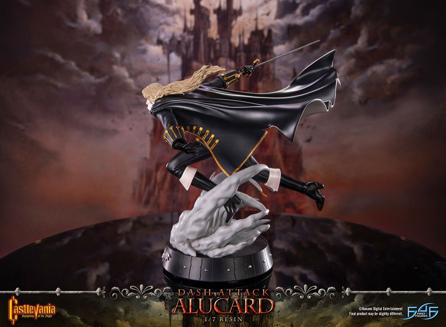 Akumajou Dracula X: Gekka no Yasoukyoku - Alucard - 1/7 - Dash Attack, Standard Edition (First 4 Figures) photo 15