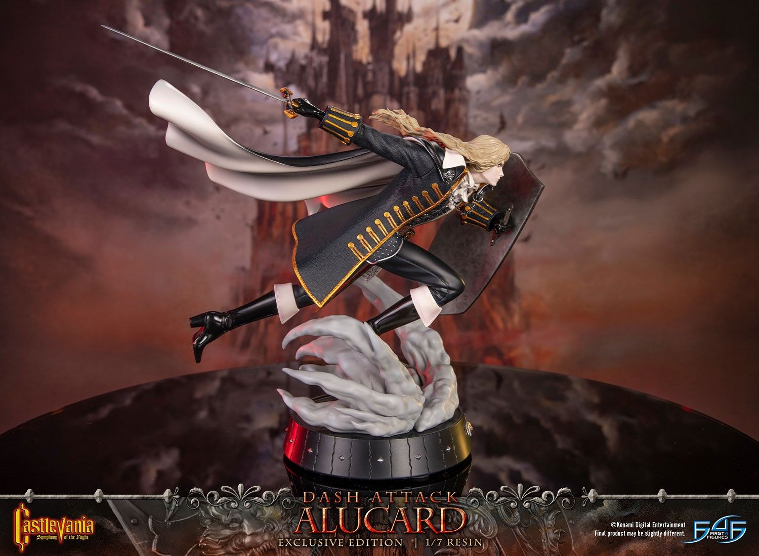 Akumajou Dracula X: Gekka no Yasoukyoku - Alucard - 1/7 - Dash Attack, Exclusive Edition (First 4 Figures) photo 19