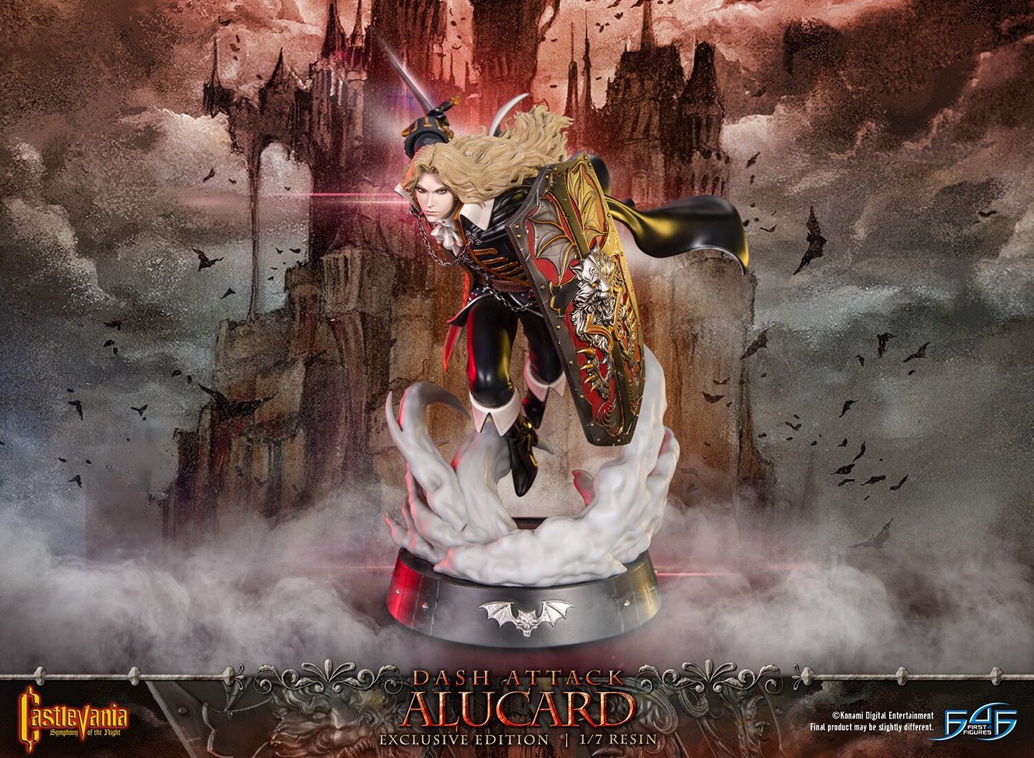 Akumajou Dracula X: Gekka no Yasoukyoku - Alucard - 1/7 - Dash Attack, Exclusive Edition (First 4 Figures) photo 21