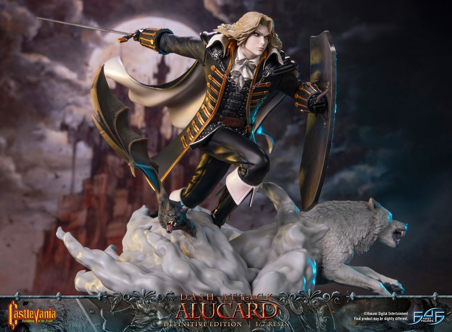 Akumajou Dracula X: Gekka no Yasoukyoku - Alucard - 1/7 - Dash Attack, Definitive Edition (First 4 Figures) photo 9