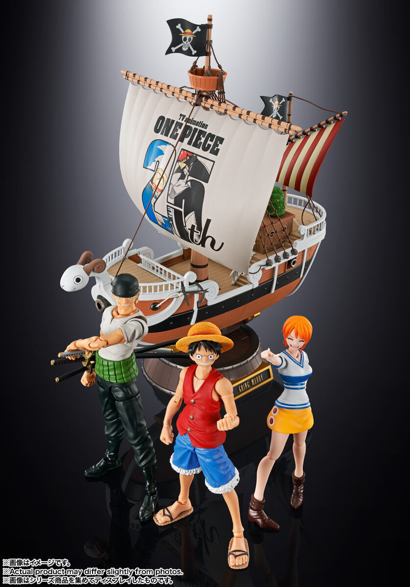 One Piece - Chimney - Franky - Going Merry - Gonbe - Klabautermann - Kokoro - Monkey D. Luffy - Nami - Nico Robin - Roronoa Zoro - Sanji - Sogeking - Tony Tony Chopper - Chogokin - One Piece Animation 25th Anniversary Memorial Edition (Bandai Spirits) photo 4