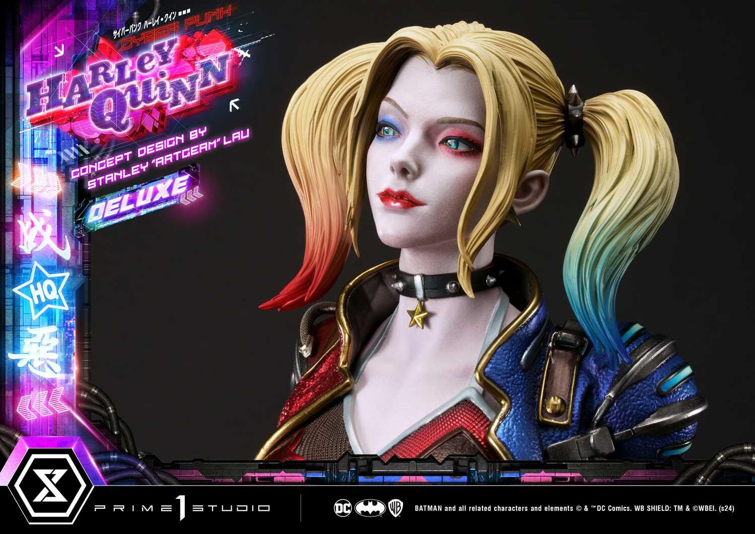 Batman - Bud - Harley Quinn - Lou - Ultimate Premium Masterline  (UPMDC-08DX) - 1/4 - Cyberpunk, DX Version (Prime 1 Studio)