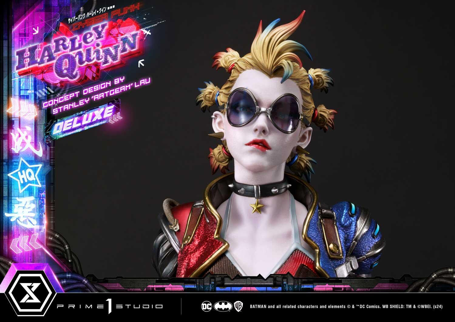 Batman - Bud - Harley Quinn - Lou - Ultimate Premium Masterline  (UPMDC-08DX) - 1/4 - Cyberpunk, DX Version (Prime 1 Studio) photo 2