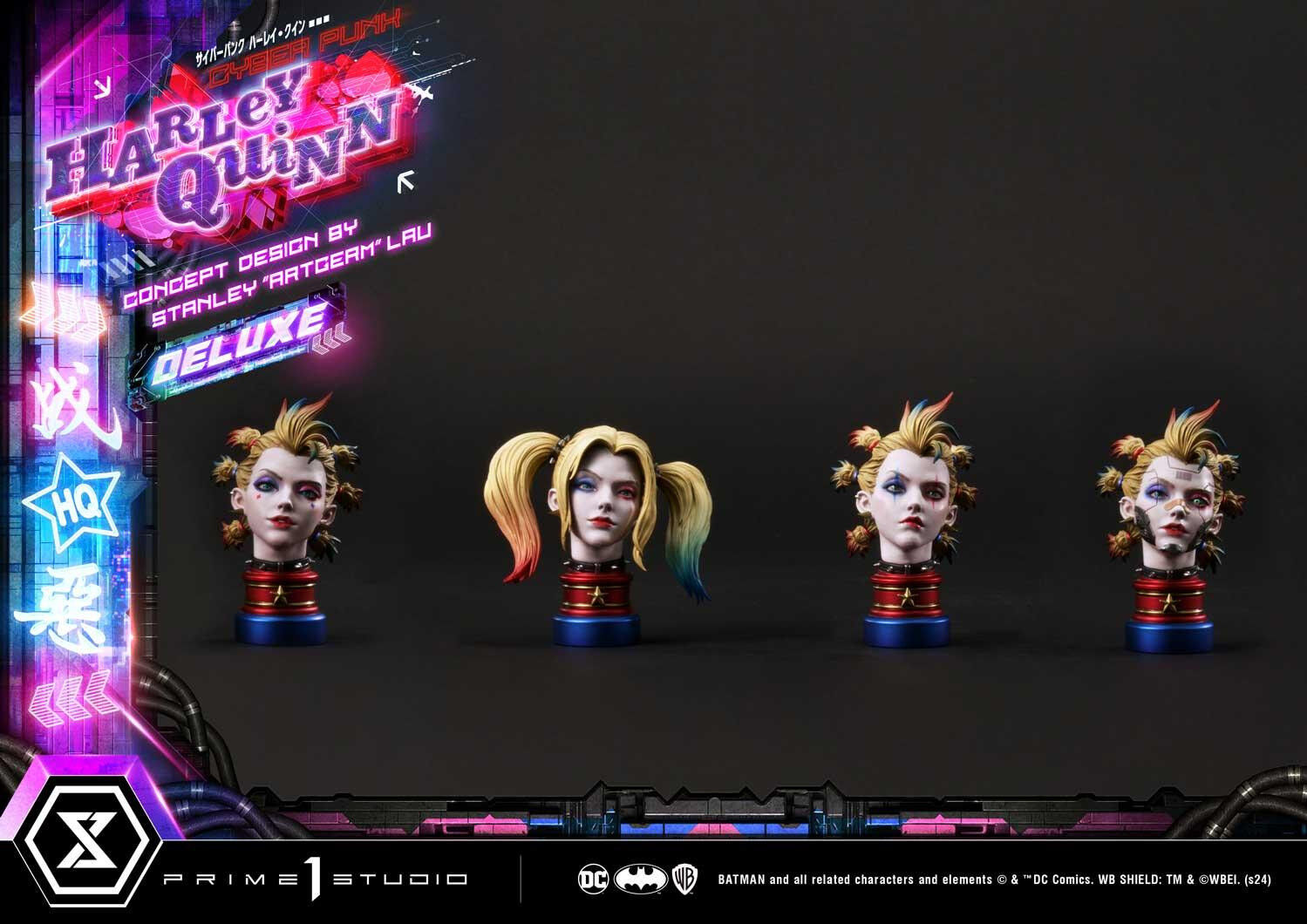 Batman - Bud - Harley Quinn - Lou - Ultimate Premium Masterline  (UPMDC-08DX) - 1/4 - Cyberpunk, DX Version (Prime 1 Studio) photo 11