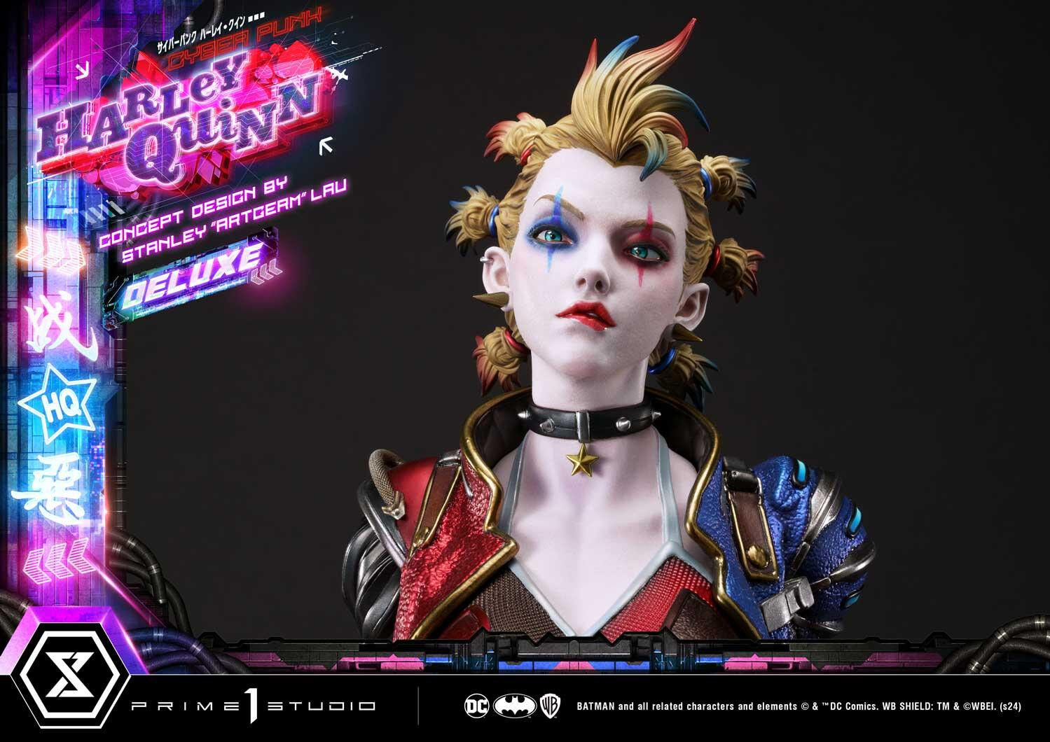 Batman - Bud - Harley Quinn - Lou - Ultimate Premium Masterline  (UPMDC-08DX) - 1/4 - Cyberpunk, DX Version (Prime 1 Studio) photo 13