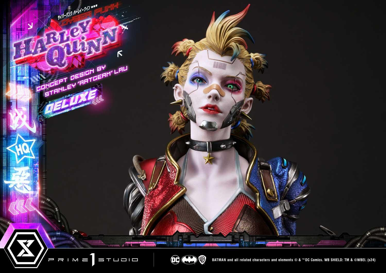 Batman - Bud - Harley Quinn - Lou - Ultimate Premium Masterline  (UPMDC-08DX) - 1/4 - Cyberpunk, DX Version (Prime 1 Studio) photo 15