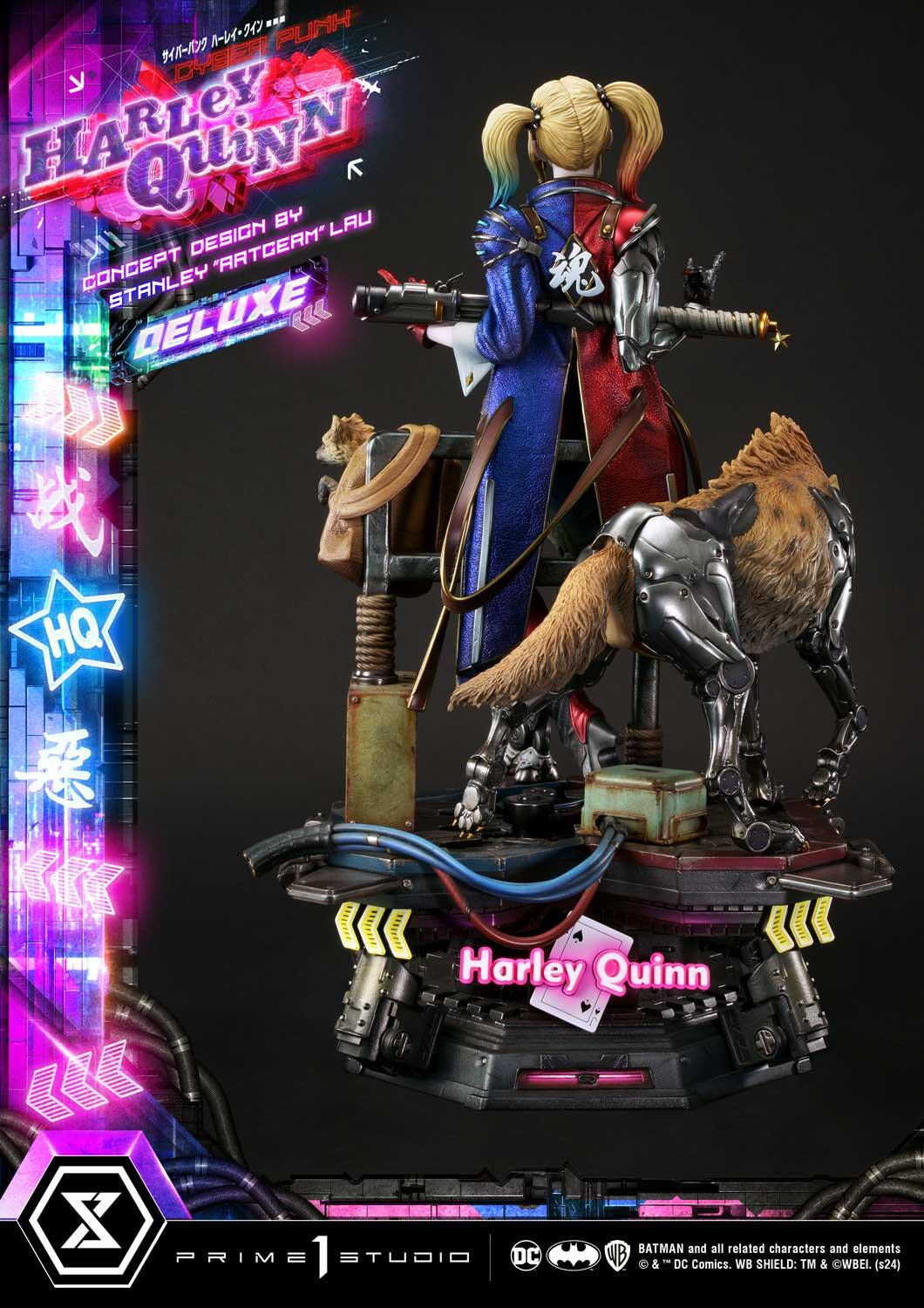 Batman - Bud - Harley Quinn - Lou - Ultimate Premium Masterline  (UPMDC-08DX) - 1/4 - Cyberpunk, DX Version (Prime 1 Studio) photo 17