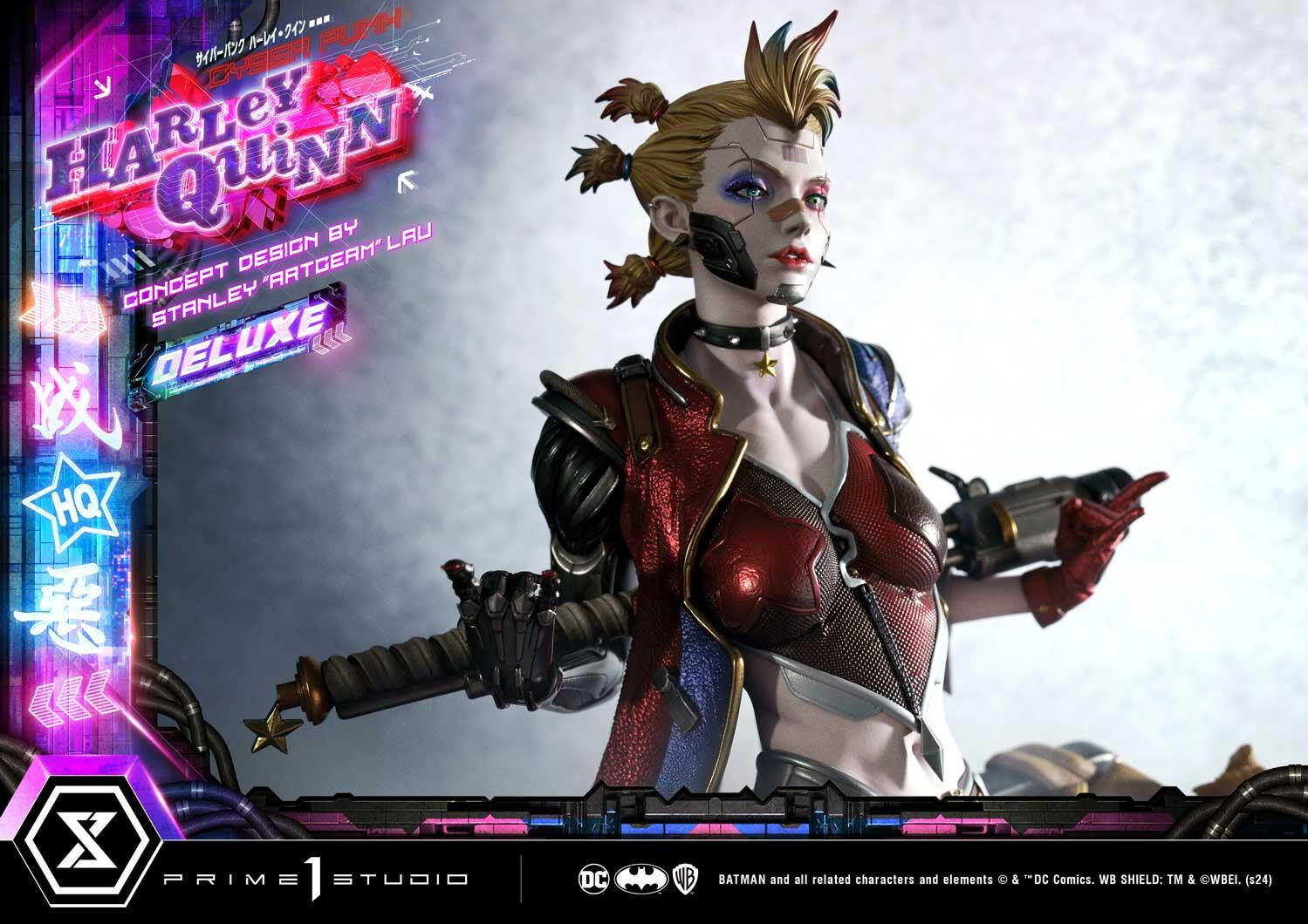 Batman - Bud - Harley Quinn - Lou - Ultimate Premium Masterline  (UPMDC-08DX) - 1/4 - Cyberpunk, DX Version (Prime 1 Studio) photo 28