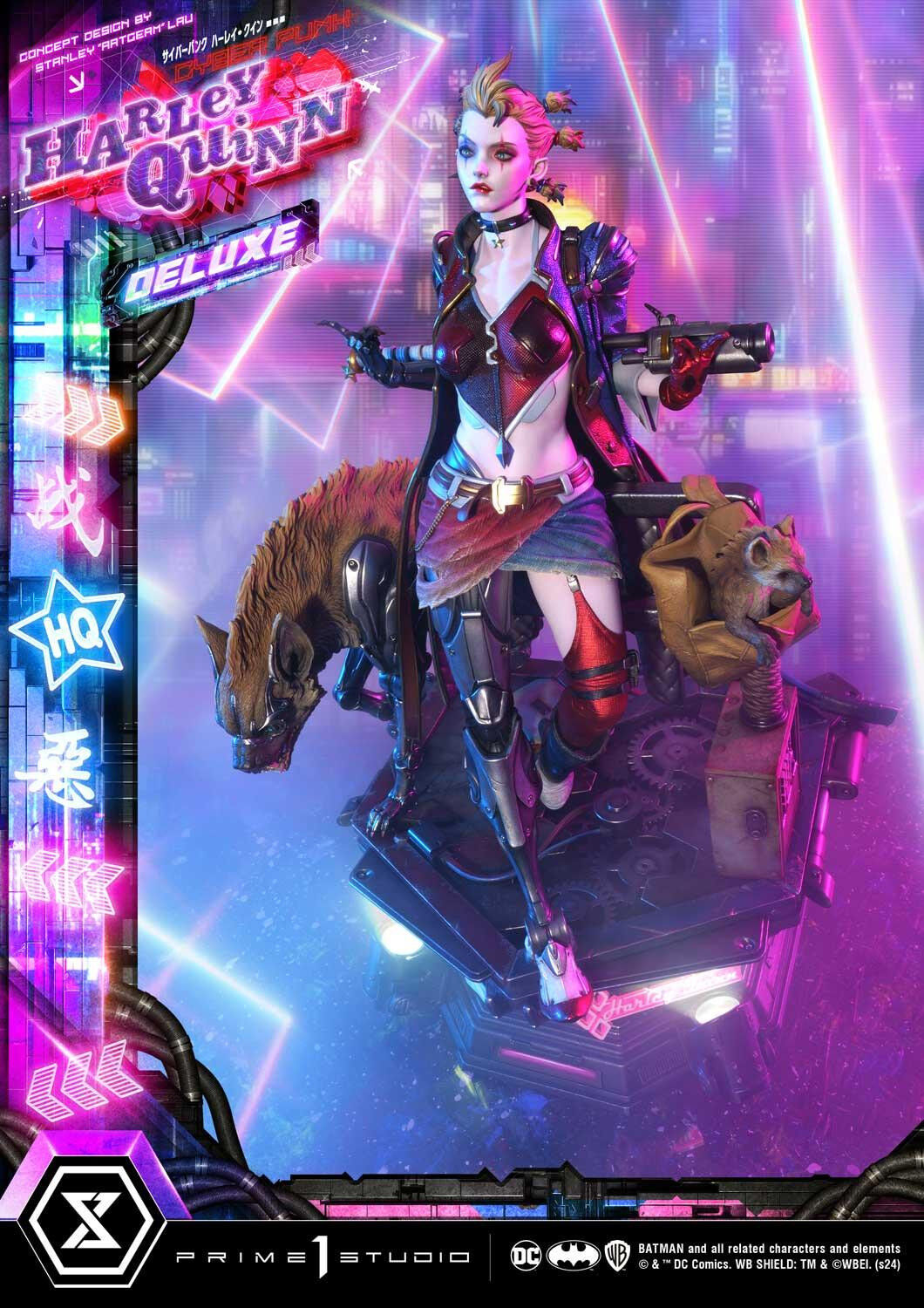 Batman - Bud - Harley Quinn - Lou - Ultimate Premium Masterline  (UPMDC-08DX) - 1/4 - Cyberpunk, DX Version (Prime 1 Studio) photo 40