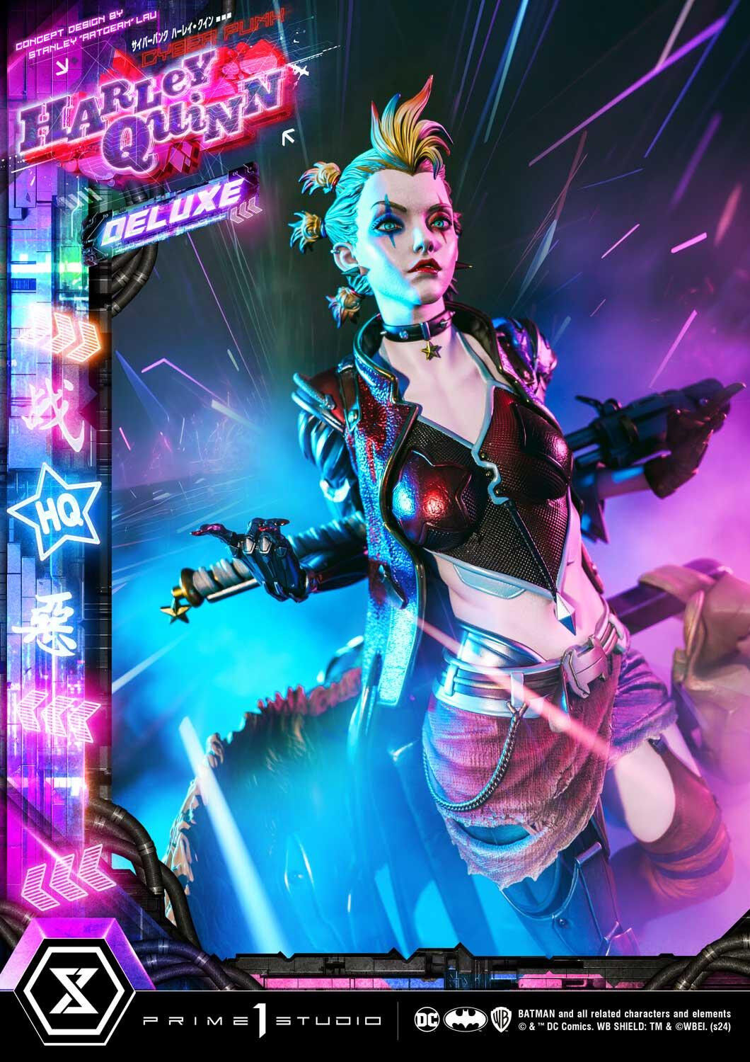 Batman - Bud - Harley Quinn - Lou - Ultimate Premium Masterline  (UPMDC-08DX) - 1/4 - Cyberpunk, DX Version (Prime 1 Studio) photo 42