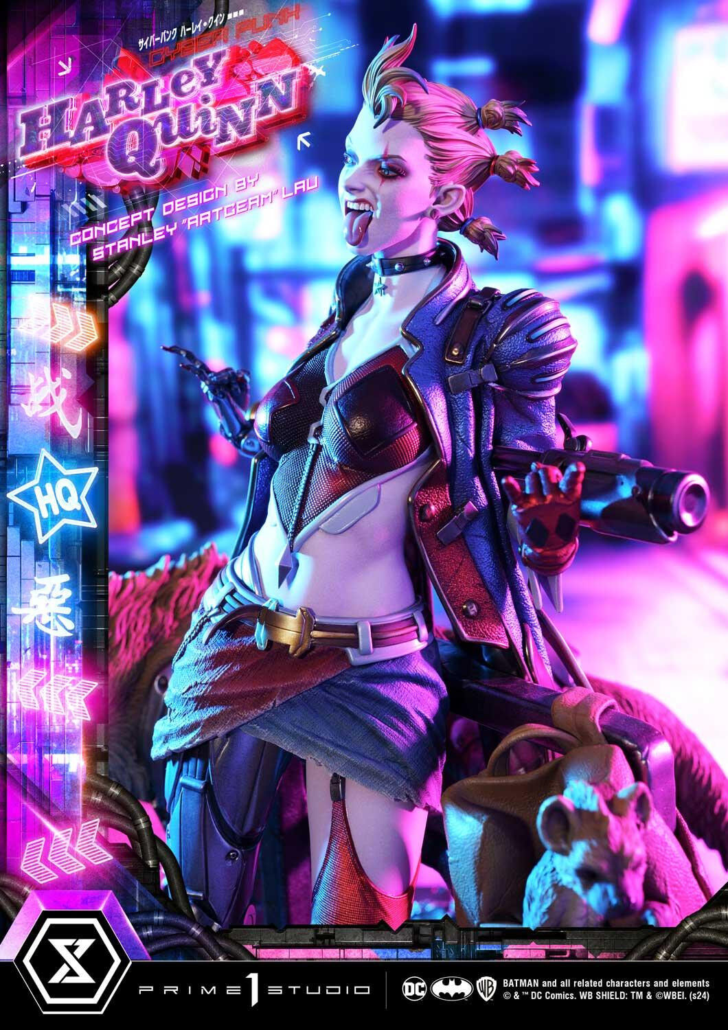 Batman - Bud - Harley Quinn - Lou - Ultimate Premium Masterline  (UPMDC-08DX) - 1/4 - Cyberpunk, DX Version (Prime 1 Studio) photo 73