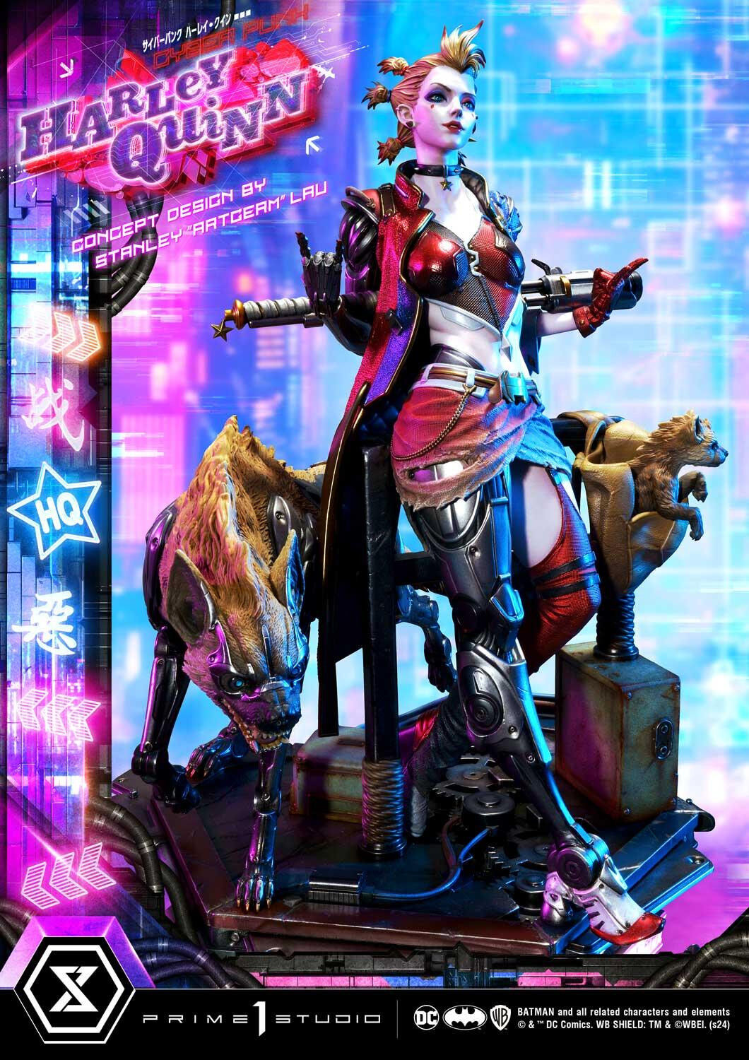 Batman - Bud - Harley Quinn - Lou - Ultimate Premium Masterline  (UPMDC-08DX) - 1/4 - Cyberpunk, DX Version (Prime 1 Studio) photo 75