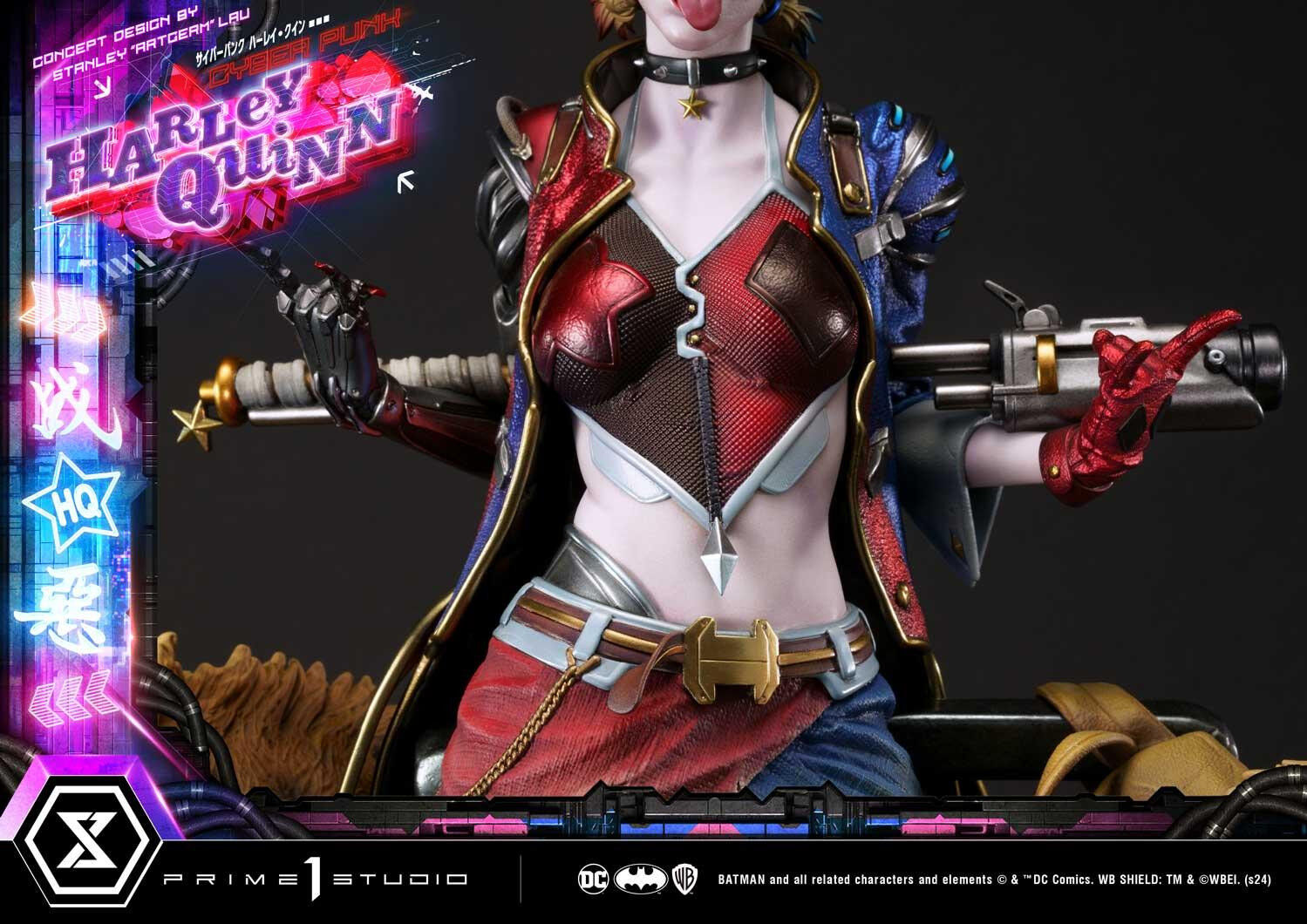 Batman - Bud - Harley Quinn - Lou - Ultimate Premium Masterline  (UPMDC-08DX) - 1/4 - Cyberpunk, DX Version (Prime 1 Studio) photo 81