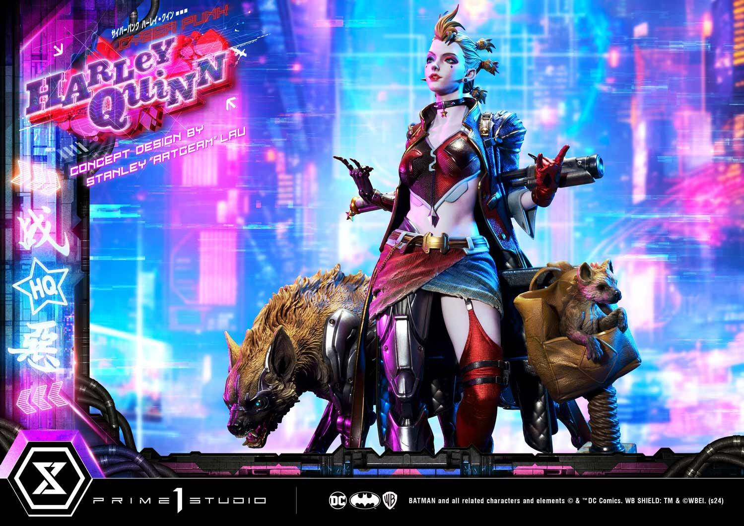 Batman - Bud - Harley Quinn - Lou - Ultimate Premium Masterline  (UPMDC-08DX) - 1/4 - Cyberpunk, DX Version (Prime 1 Studio) photo 90
