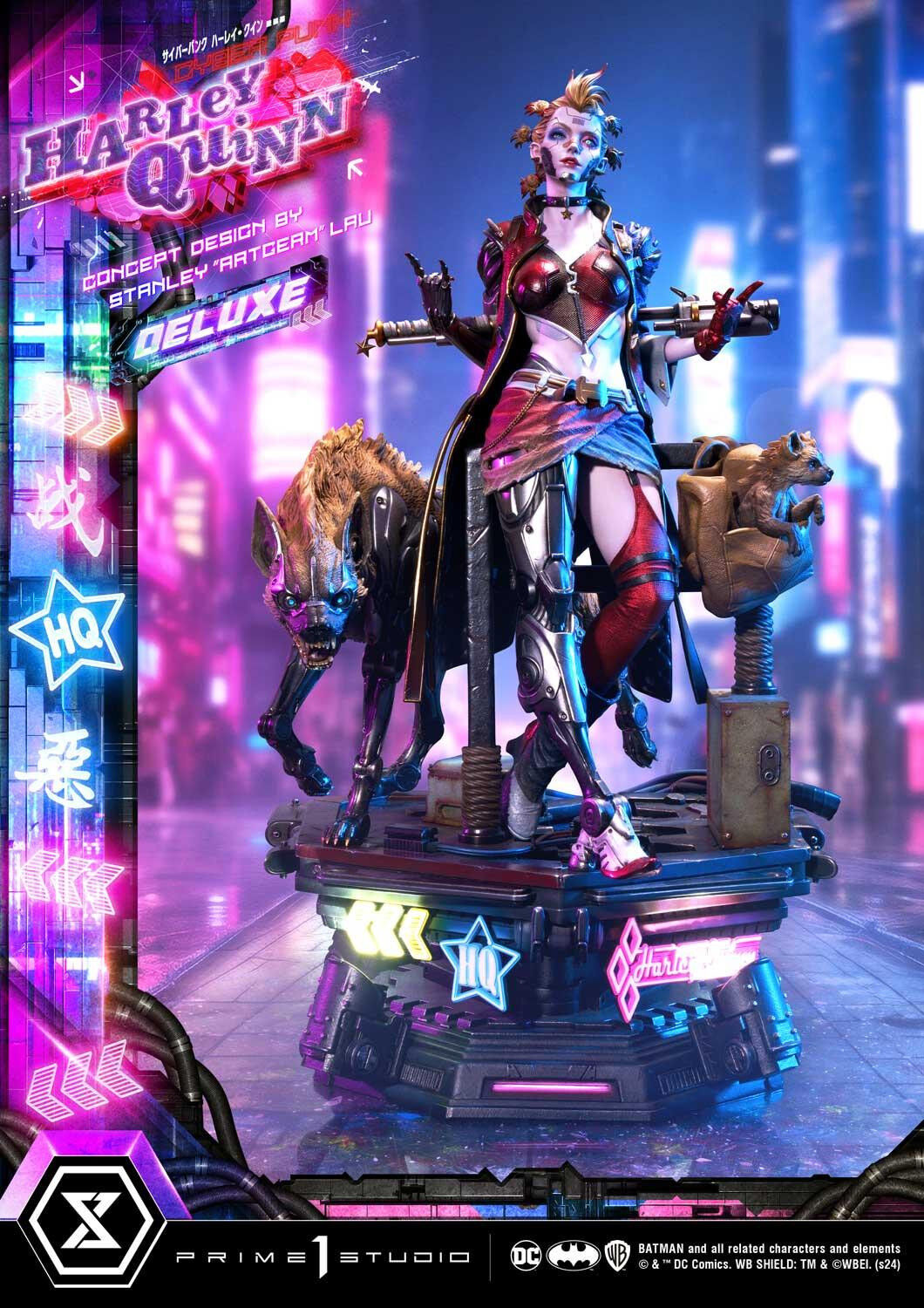 Batman - Bud - Harley Quinn - Lou - Ultimate Premium Masterline  (UPMDC-08DXS) - 1/4 - Cyberpunk, DX Bonus Version (Prime 1 Studio) photo 5