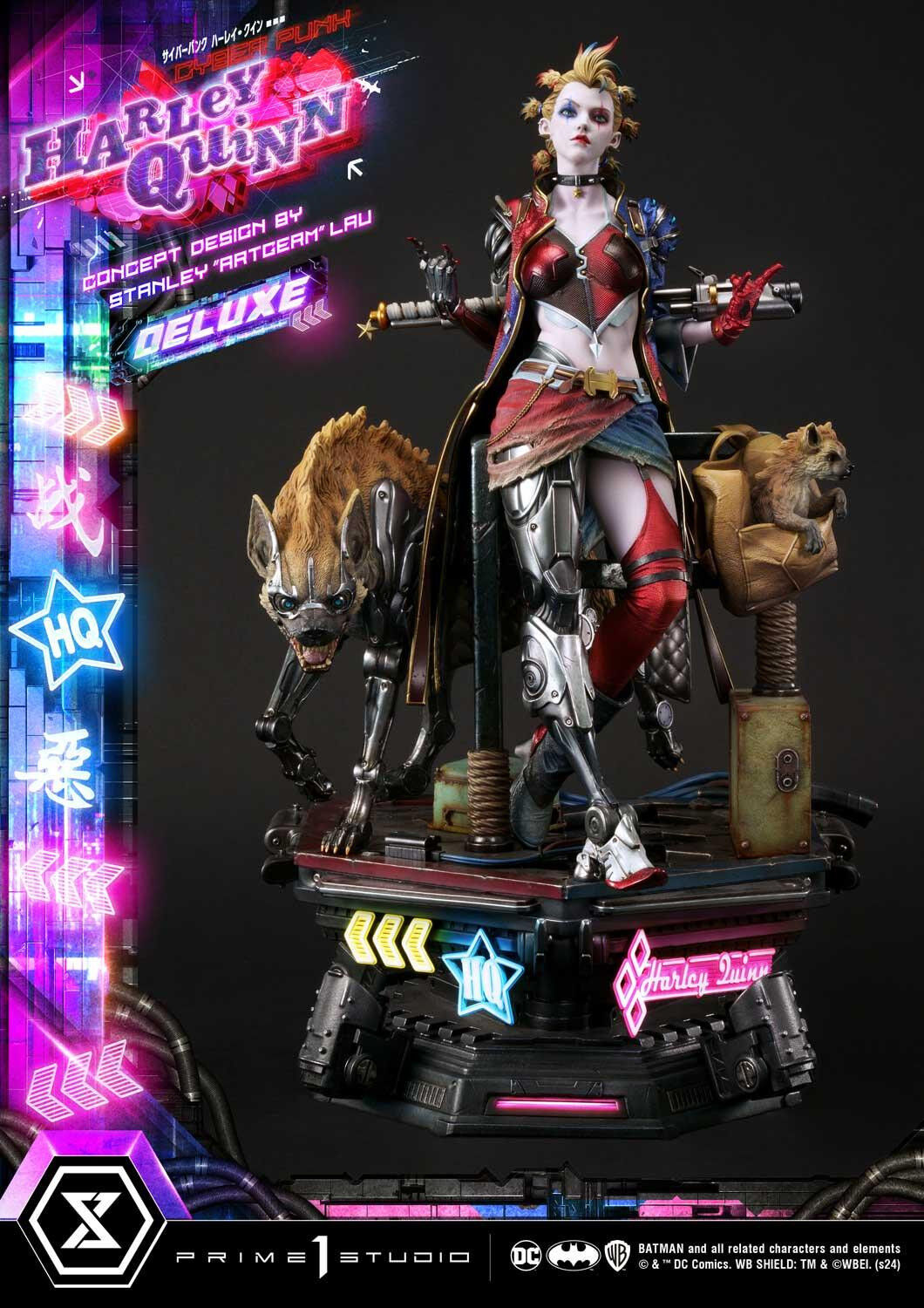 Batman - Bud - Harley Quinn - Lou - Ultimate Premium Masterline  (UPMDC-08DXS) - 1/4 - Cyberpunk, DX Bonus Version (Prime 1 Studio) photo 18