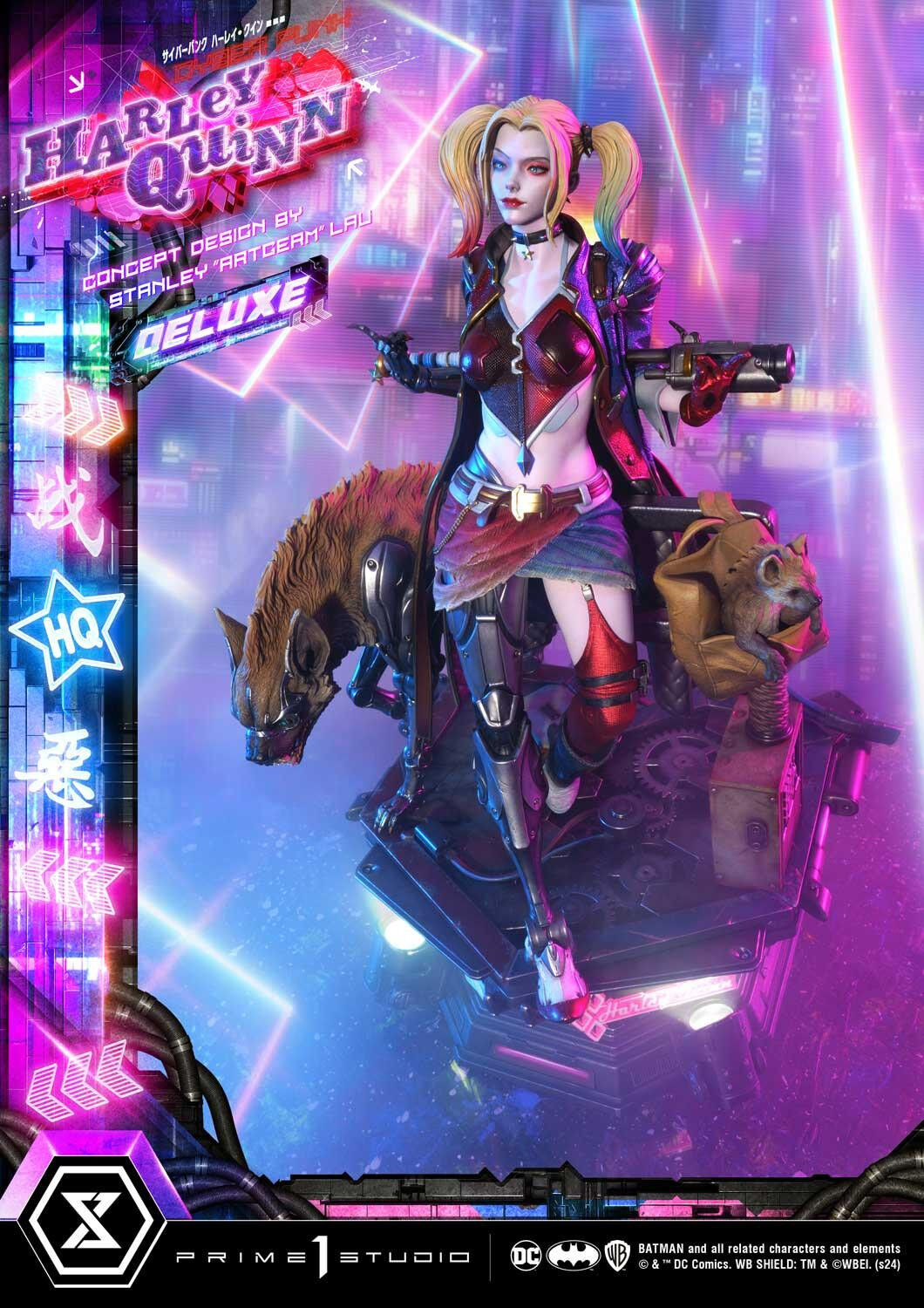 Batman - Bud - Harley Quinn - Lou - Ultimate Premium Masterline  (UPMDC-08DXS) - 1/4 - Cyberpunk, DX Bonus Version (Prime 1 Studio) photo 22