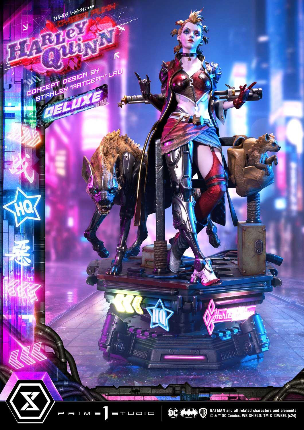 Batman - Bud - Harley Quinn - Lou - Ultimate Premium Masterline  (UPMDC-08DXS) - 1/4 - Cyberpunk, DX Bonus Version (Prime 1 Studio) photo 25