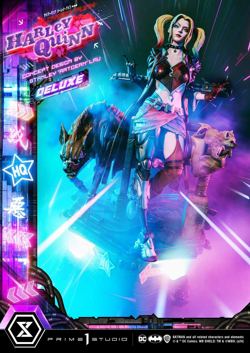 Batman - Bud - Harley Quinn - Lou - Ultimate Premium Masterline  (UPMDC-08DXS) - 1/4 - Cyberpunk, DX Bonus Version (Prime 1 Studio) photo 34